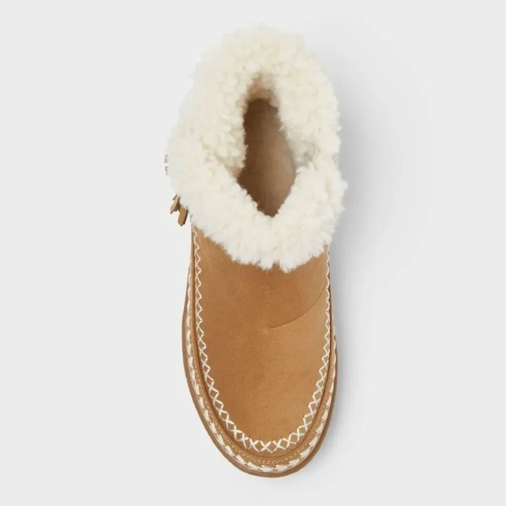 Kids' Fairley Booties - Cat & Jack Tan 5